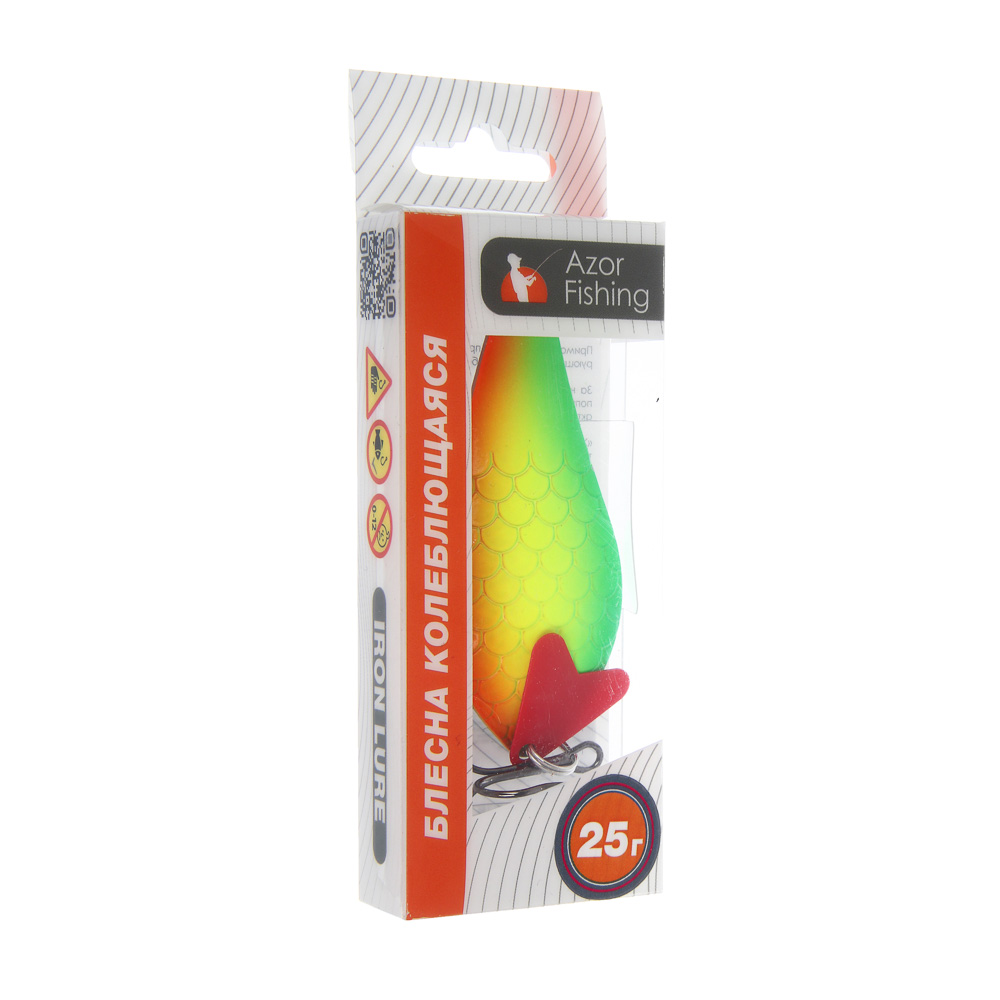 Блесна колеблющаяся "Щука" тм AZOR FISHING, кислотная, 5 видов, арт.№ 145-158