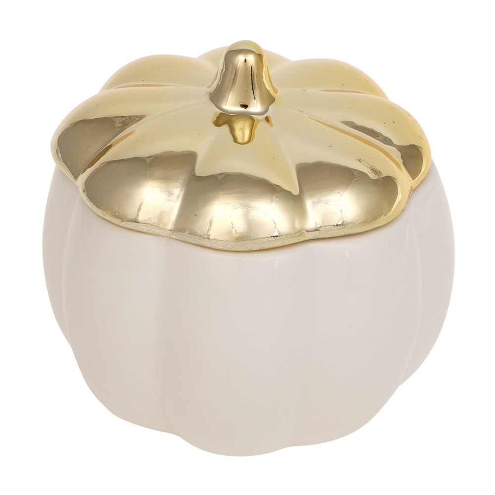 Шкатулка тм LADECOR "Тыква" 10x10,5 см, керамика, 2 вида, арт.№ 504-973
