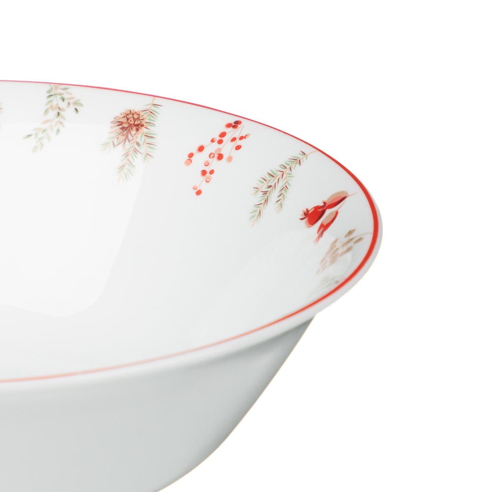 MILLIMI Шишки Салатник 16,5см, 550мл, опаловое стекло, арт.№ 820-652