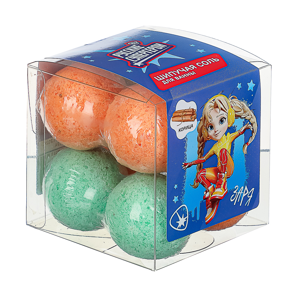 BY Русские Супергерои Шипучая соль для ванны, 160г, арт.№ 953-063