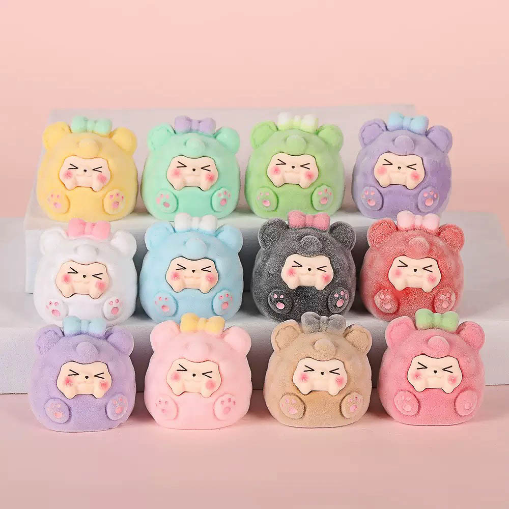 Игрушка сюрприз "Пухляши" с наклейками, ИГРОЛЕНД, полистоун, PVC, арт.№ 274-280