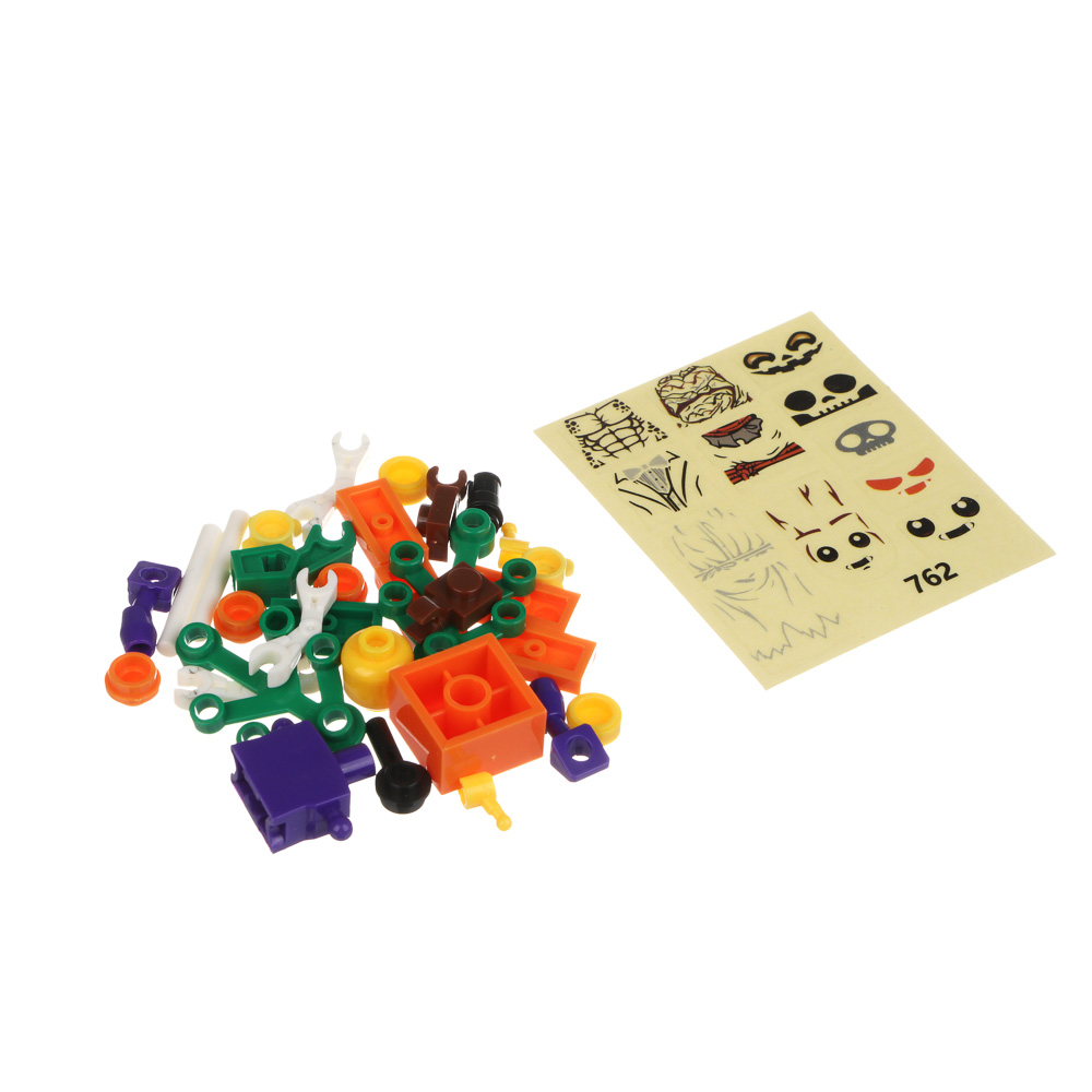 ИГРОЛЕНД Конструктор "Страшилки", 29-39 дет., 8х3,7х12 см, ABS, 4 вида, арт.№ 265-680