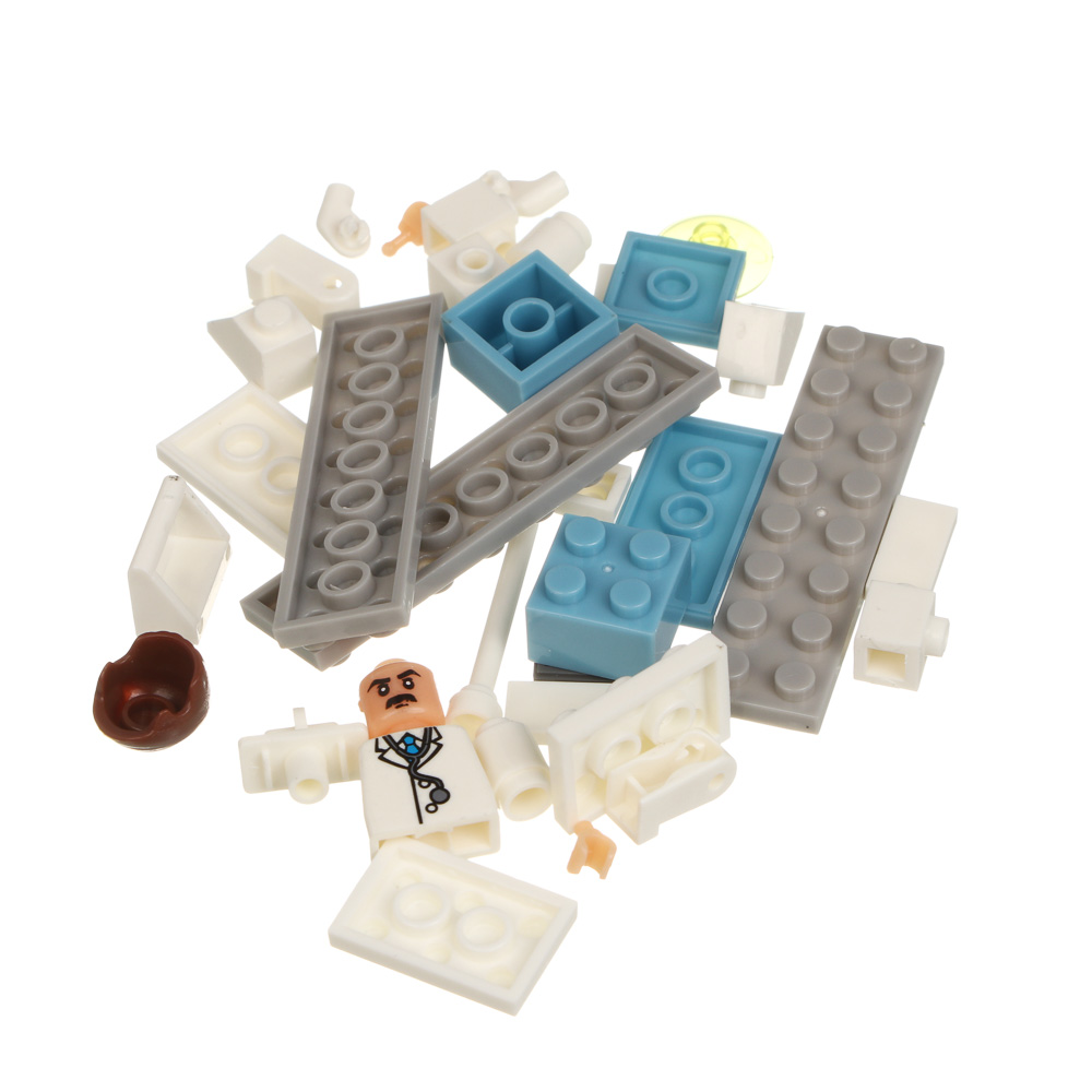 Конструктор "Городская больница" 6 в 1, в банке, ABS, тм ИГРОЛЕНД, арт.№ 858-087