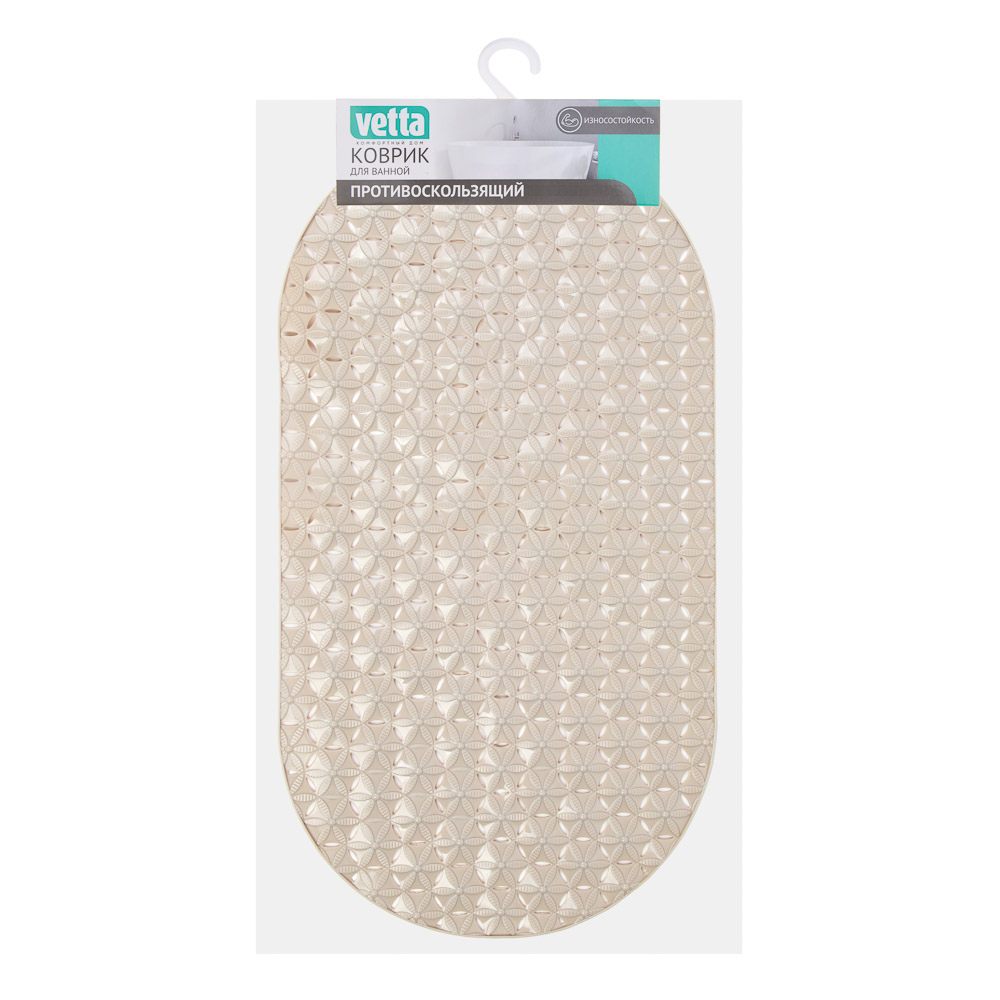 VETTA Коврик в ванну, противоскользящий, ПВХ, 65,5*34,5 см, Звёзды, 014, арт.№ 403-014