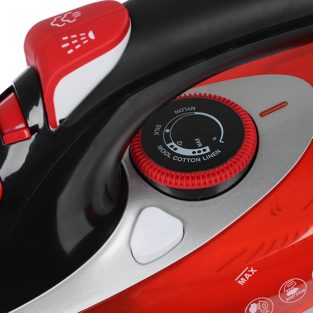 LEBEN Утюг с отпаривателем 3000 Вт, подошва - керамическое покрытие, арт.№ 249-012