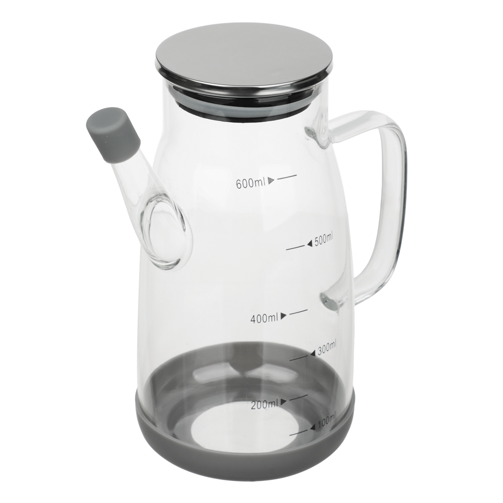 VETTA Кувшин для масла/уксуса, 600мл, стекло, силикон, металл, пластик, арт.№ 828-354