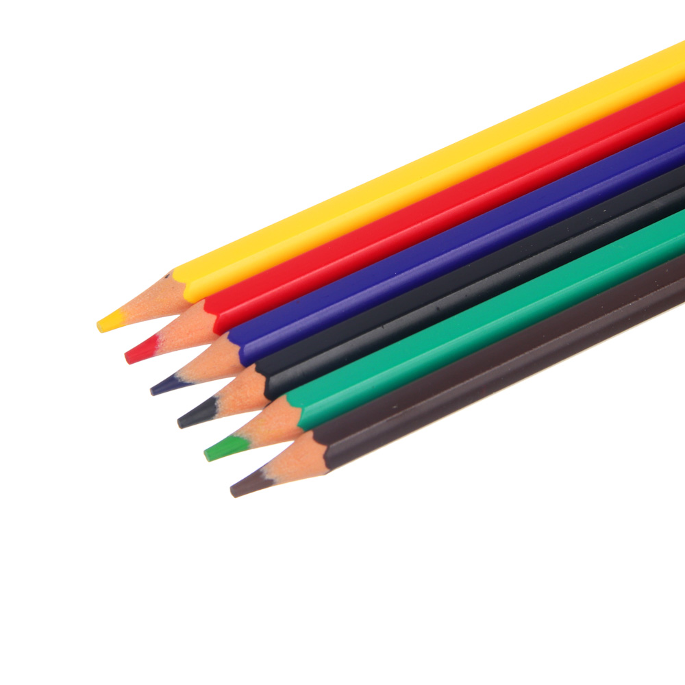 Карандаши 6цв. ClipStudio шестигранные заточ., грифель 2,5мм. пластик, в карт.кор. с подвесом, арт.№ 228-215