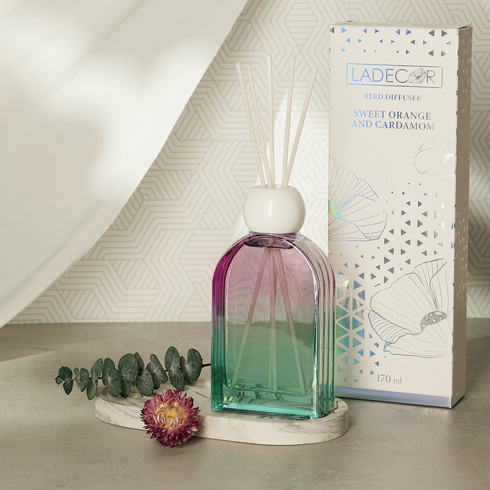 LADECOR Аромадиффузор 170 мл Sweet orange and cardamom, арт.№ 412-210