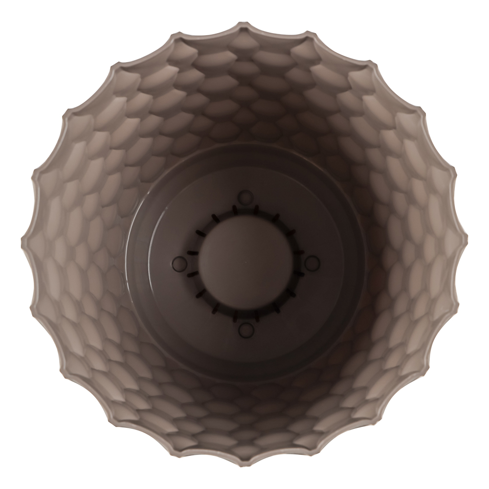 Горшок для цветов с поддоном "Wave", 2.5 л, d=17.5 см, микс цветов, арт.№ 164-413