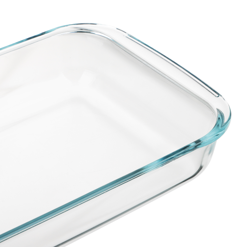 Форма для запекания 2,2 л жаропрочная прямоугольная SATOSHI, с ручками, стекло, 34,5х20,4х5,2 см, GB-2200, арт.№ 825-044