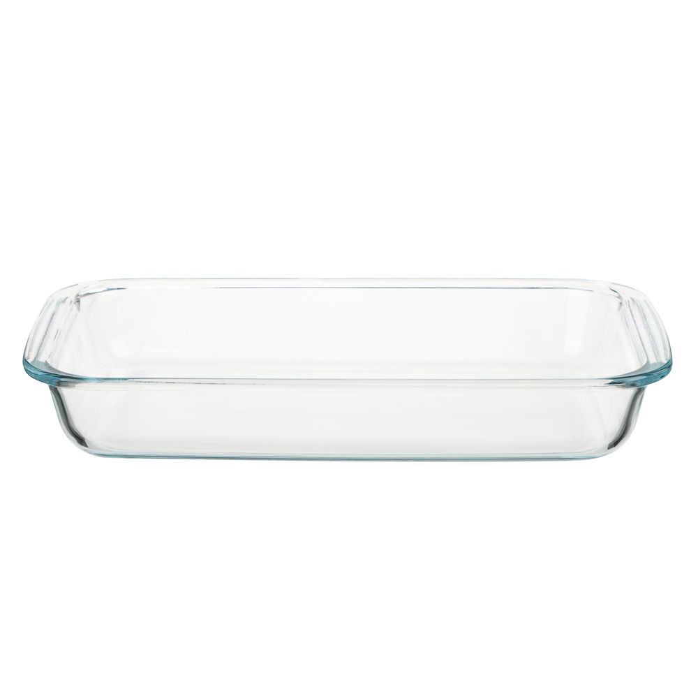 Форма для запекания 2,2 л жаропрочная прямоугольная SATOSHI, с ручками, стекло, 34,5х20,4х5,2 см, GB-2200, арт.№ 825-044