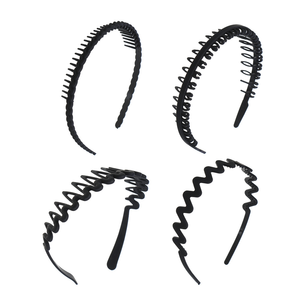 Ободок для волос ЮНИLOOK, 1,8-3,8см, пластик, 4 дизайна, ACS-99, арт.№ 323-033