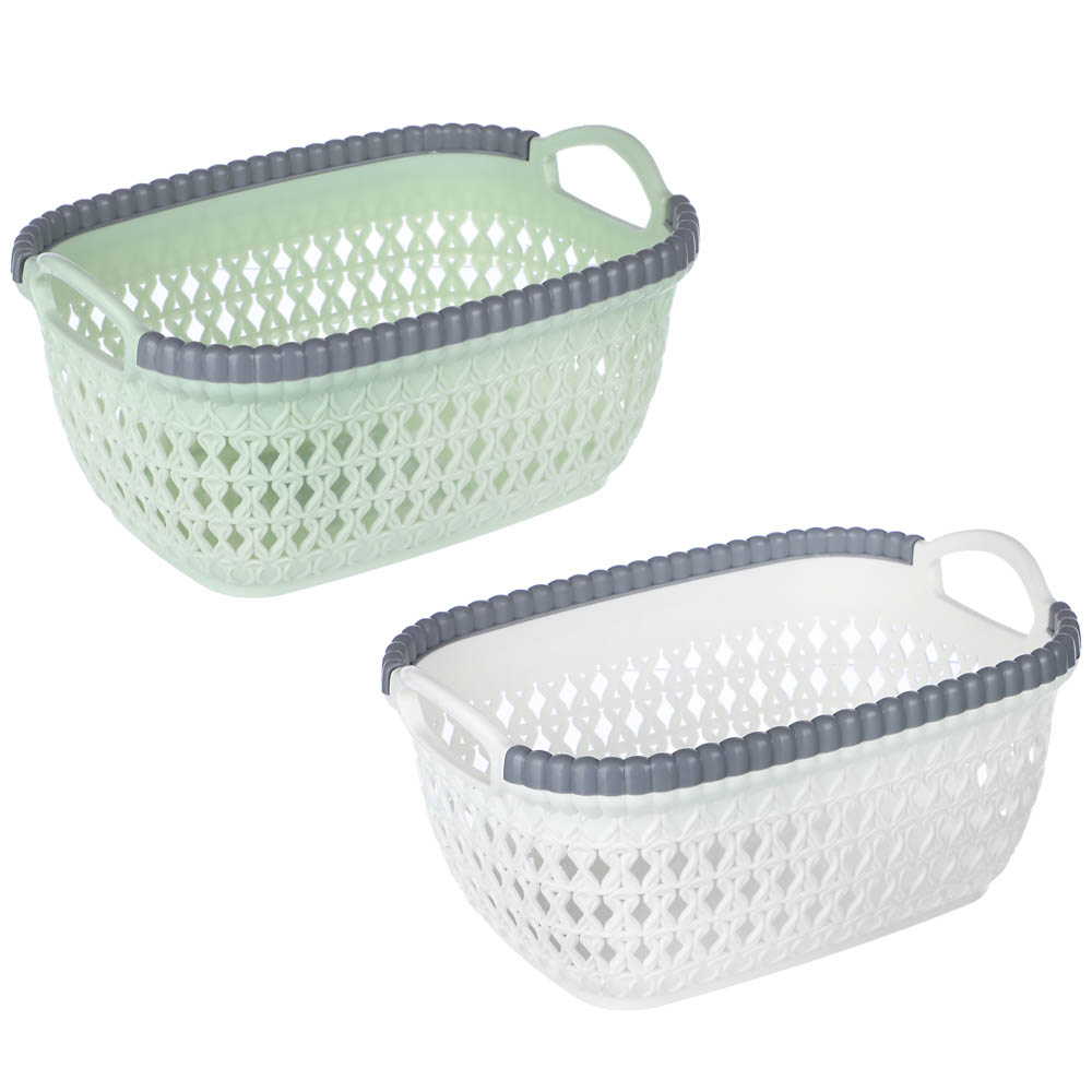 VETTA Корзинка универсальная "Вилла", 22x15,5x10,5см, пластик, 2 цвета, арт.№ 414-077