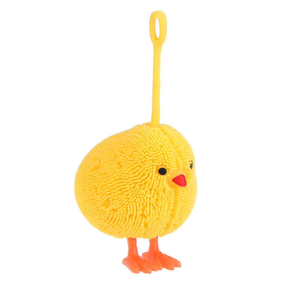 ИГРОЛЕНД Рыжий Игрушка-антистресс "Цыплёночек", TPR, свет, 3xLR44, 8x6,5см, арт.№ 273-024