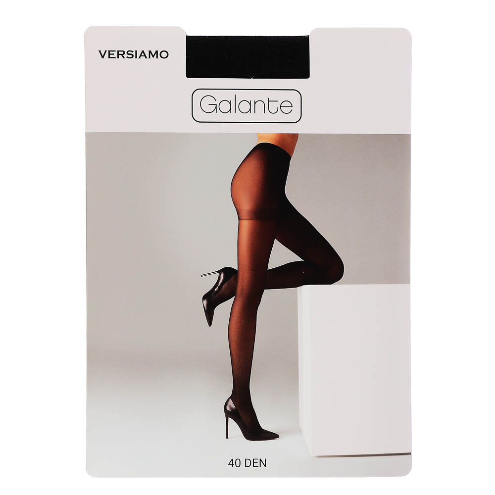 GALANTE Versiamo Колготки 40 DEN с шортиками, 85% полиамид, 15% эластан, размер 5, цвет черный, арт.№ 048-108