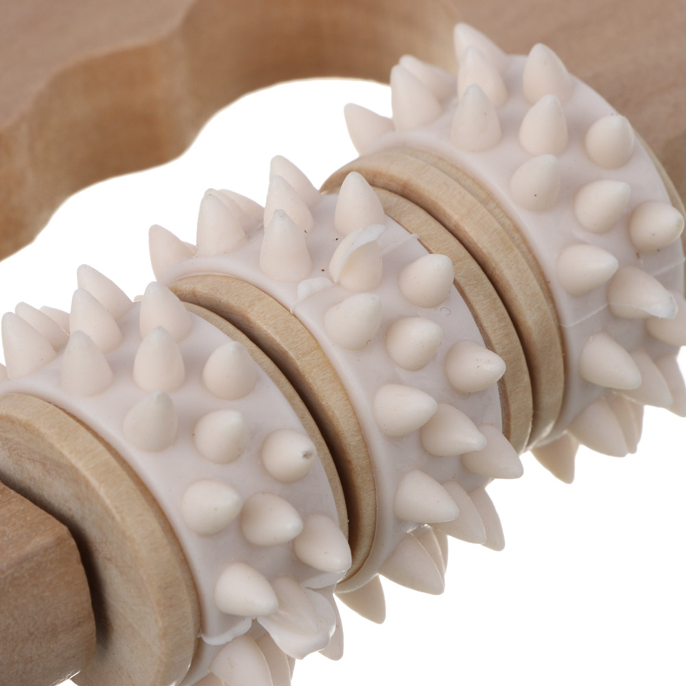 SILAPRO Max Массажный роллер 11х8х3.5см, дерево, PVC, арт.№ 192-110