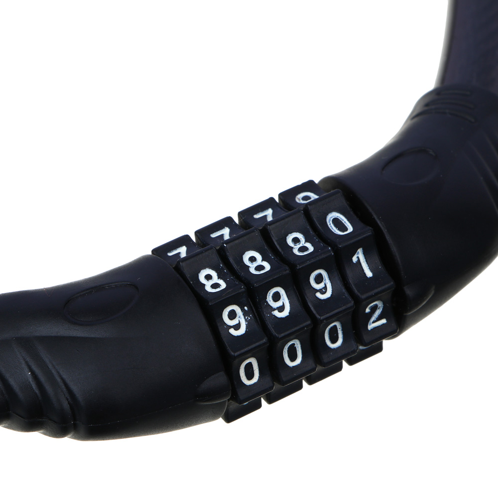 SILAPRO Велозамок кодовый 4-х значный, d=12мм х 65см, PVC, металл, арт.№ 195-133