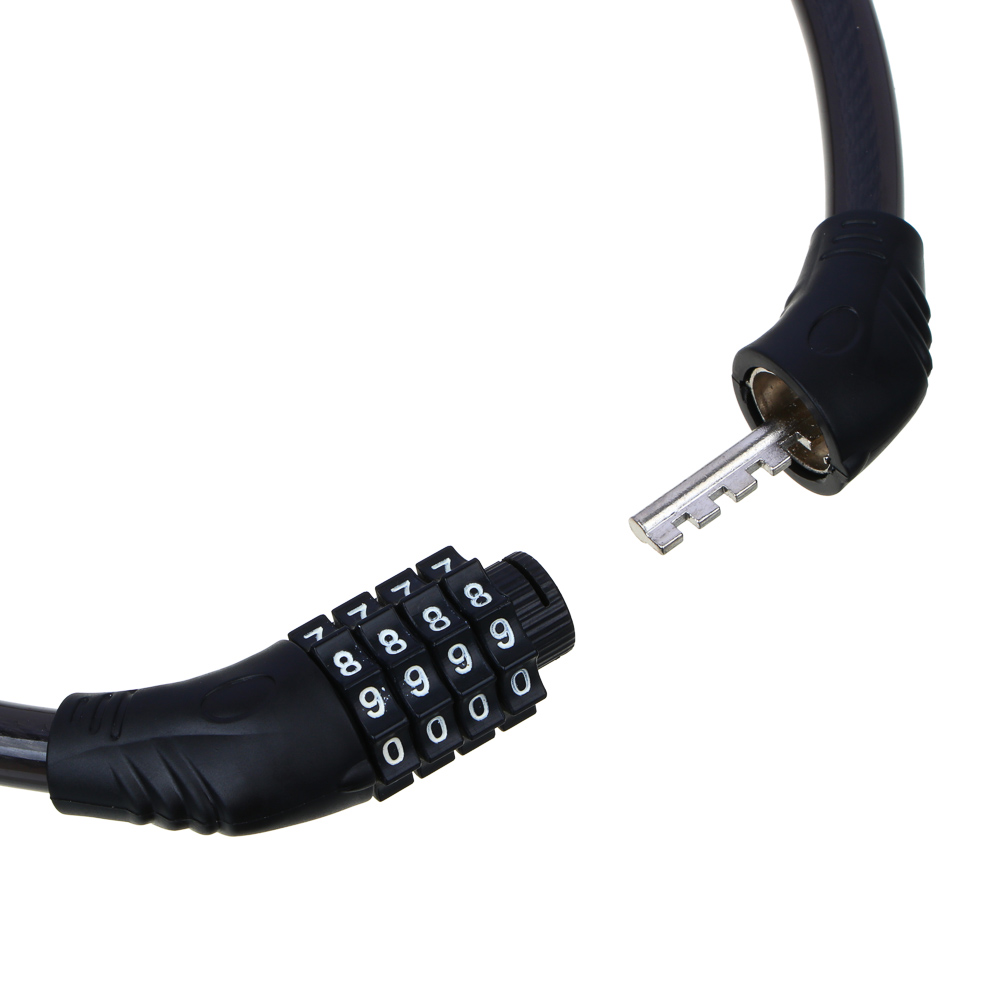 SILAPRO Велозамок кодовый 4-х значный, d=12мм х 65см, PVC, металл, арт.№ 195-133