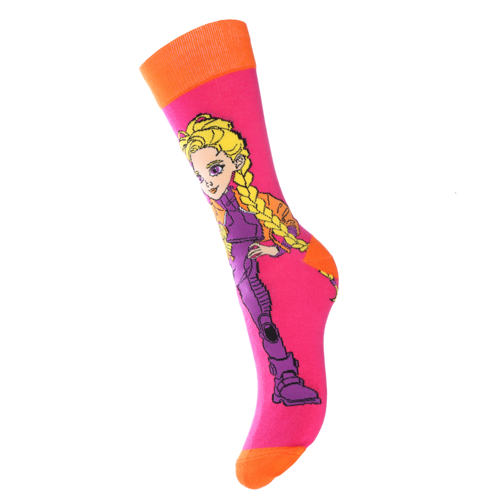BY Русские Супергерои Носки р.23-25, 65% хлопок, 25% полиэстер, 10% спандекс, разноцветные, #34, арт.№ 019-419