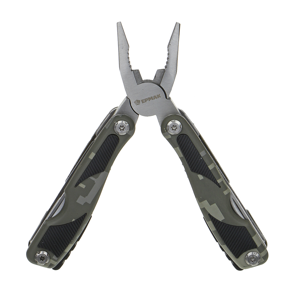 Мультитул многофункциональный тм ЕРМАК, 15 функций, нерж. Сталь, 15 см, арт.№ 118-139