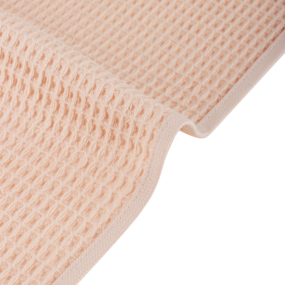 Полотенце кухонное вафельное, 30х50см, 100% хлопок, Spany, Berries, персиковый, арт.№ 434-191