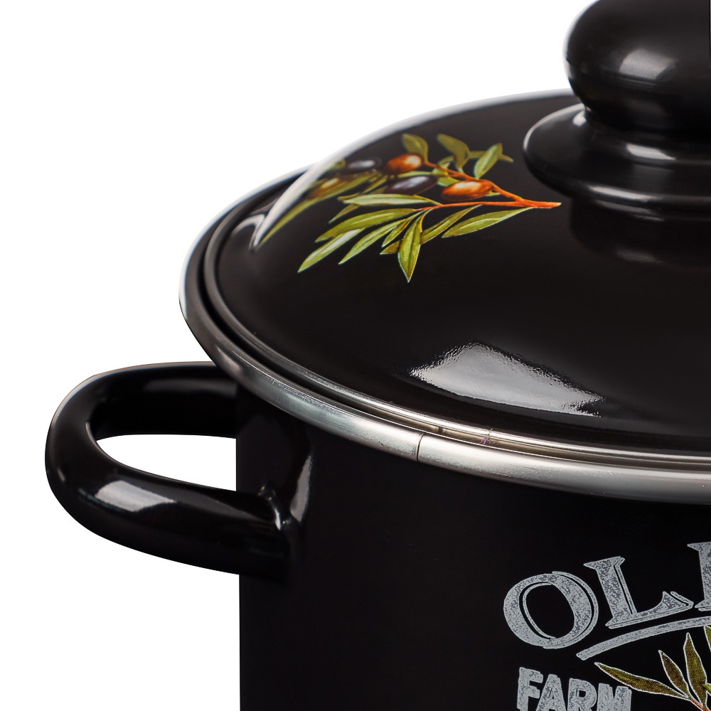 Ветка оливы Кастрюля эмалированная 2л, арт.№ 894-546