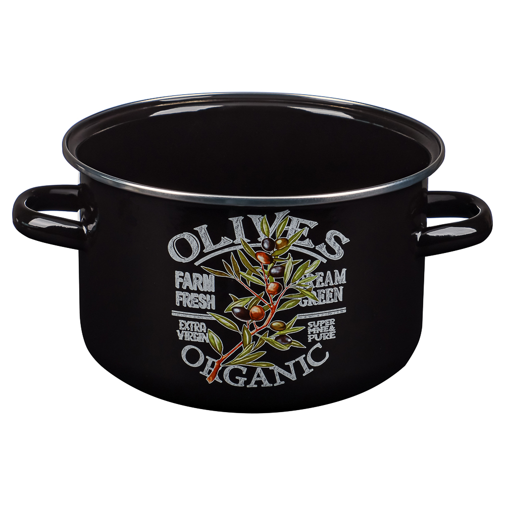 Ветка оливы Кастрюля эмалированная 4л, арт.№ 894-548