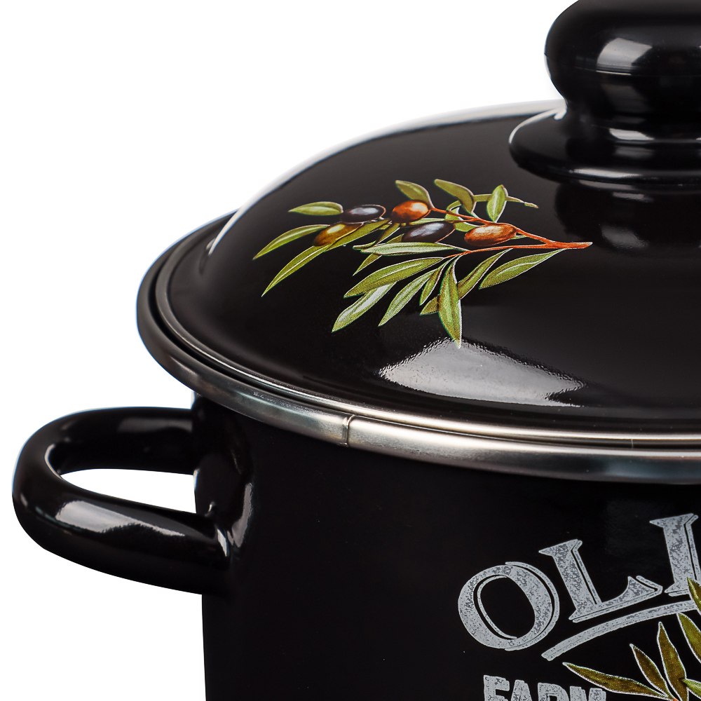 Ветка оливы Кастрюля эмалированная 4л, арт.№ 894-548
