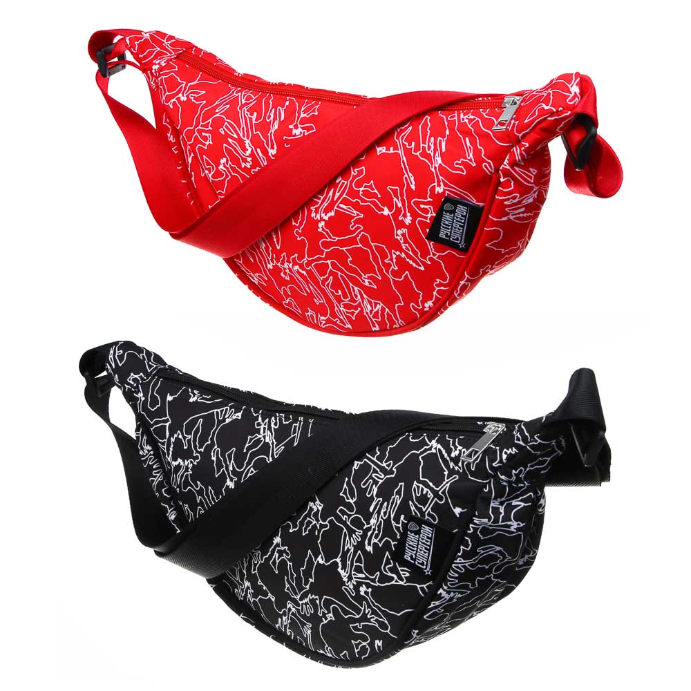 BY Русские Супергерои Сумка молодежная на длинном ремне, 100% полиэстер, 27х15х10 см, 2 цвета, РСГ25-01, арт.№ 337-172