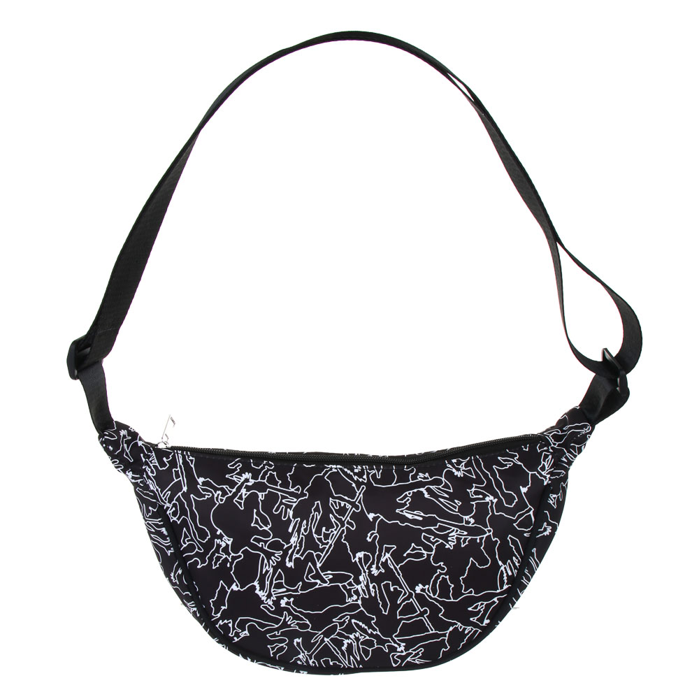 BY Русские Супергерои Сумка молодежная на длинном ремне, 100% полиэстер, 27х15х10 см, черный, МП-6, арт.№ 337-173