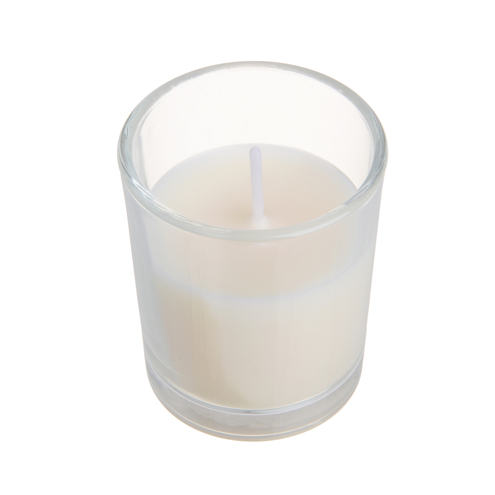 LADECOR Свеча в стеклянном подсвечнике, парафин, 4,4x5,4 см, 6 цветов, арт.№ 508-820