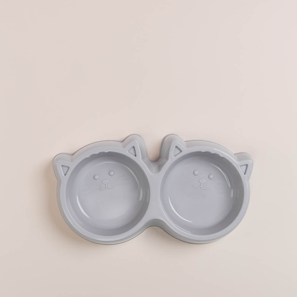 VETTA Миска для домашних животных двойная, пластмасса, 27х14,5х5 см, 400 мл, арт.№ 273-163