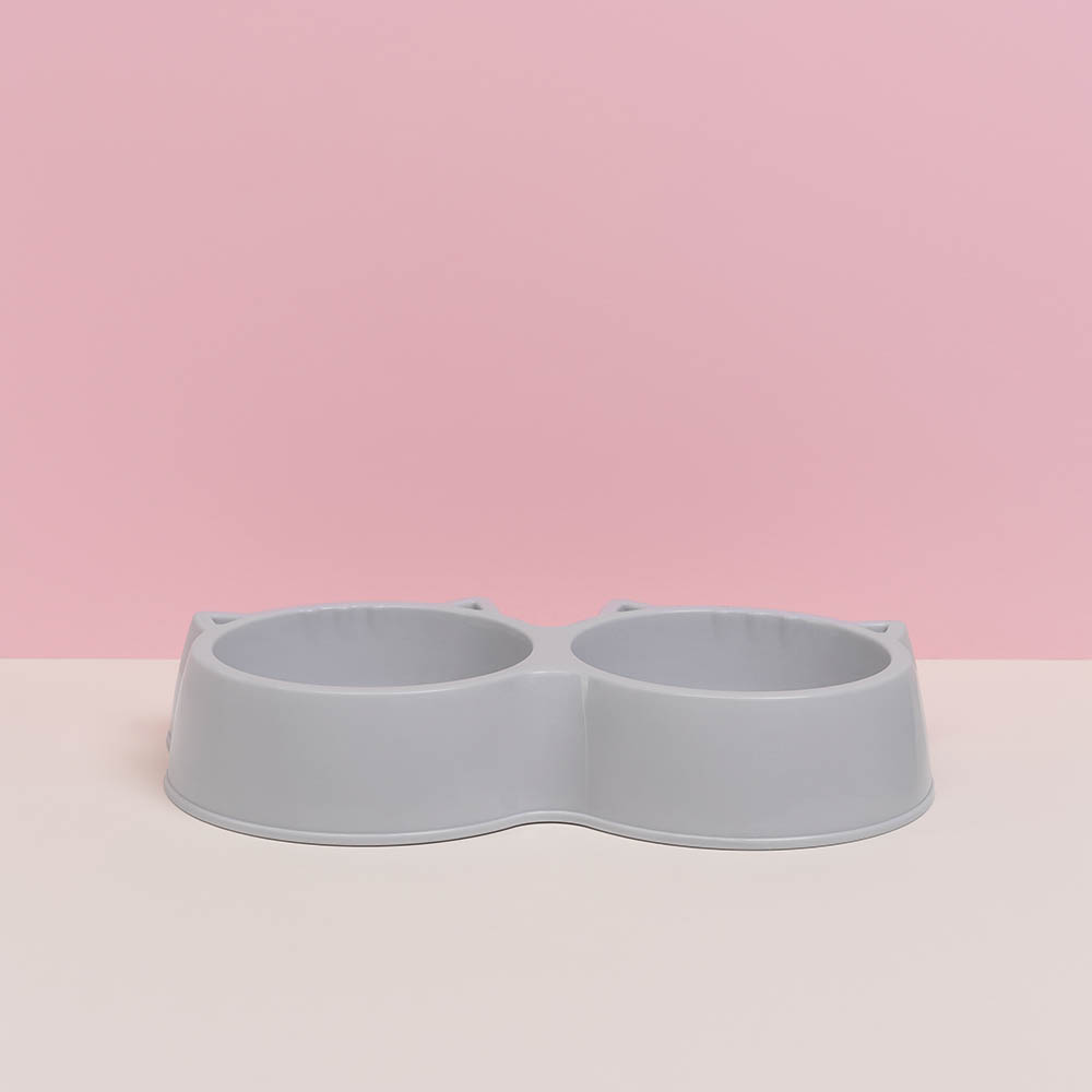 VETTA Миска для домашних животных двойная, пластмасса, 27х14,5х5 см, 400 мл, арт.№ 273-163