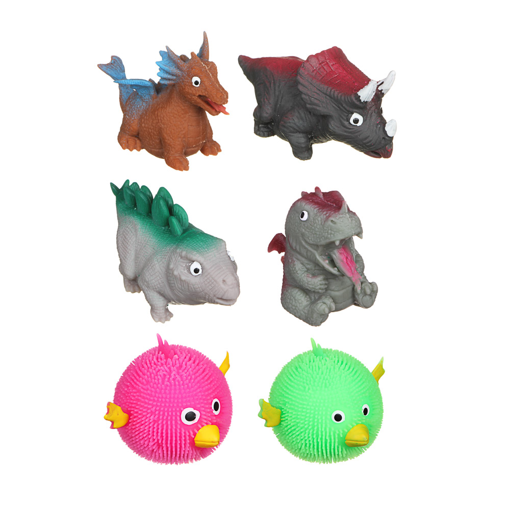 LASTIKS Игрушка-яйцо 2 в 1, ТПР, 6х5см, 5 дизайнов, арт.№ 297-082