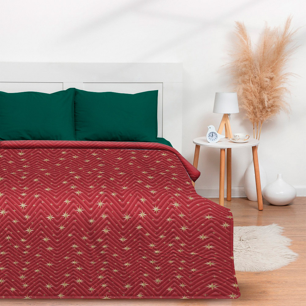 PROVANCE Щелкунчик Покрывало велюр, звезды, 200х220см, 100% полиэстер, 2 дизайна, арт.№ 492-248