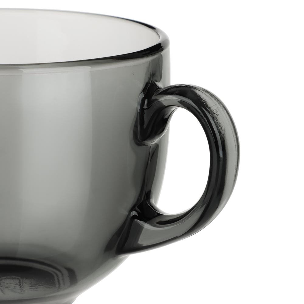 ОСЗ Кружка-бульонница 500мл, графит, стекло, арт.№ 877-811