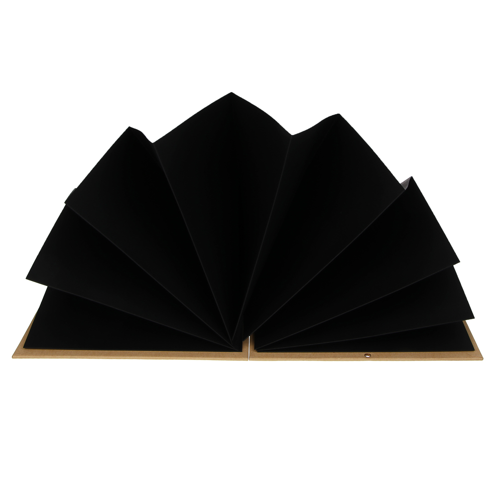 Фотоальбом складной с наклейками-уголками, 34 страницы, 15x21x1,5 см, картон, арт.№ 401-066