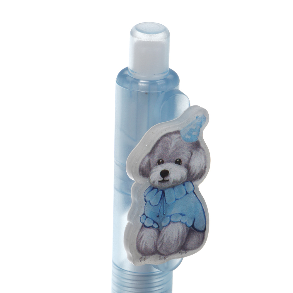 Ручка автоматическая гелевая синяя "Релакс собачки", 3 вида, арт.№ 591-316