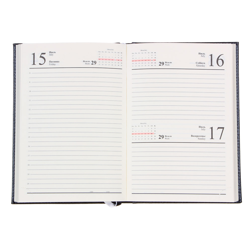 Ежедневник на 2022 "Софт" А5,352стр, твердая обл.с поролоном, аппликация, ПУ, т.-серый металлик, арт.№ 572-073