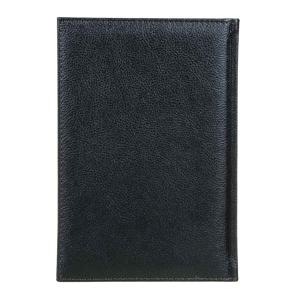 Ежедневник на 2022 "Софт" А5,352стр, твердая обл.с поролоном, аппликация, ПУ, т.-серый металлик, арт.№ 572-073