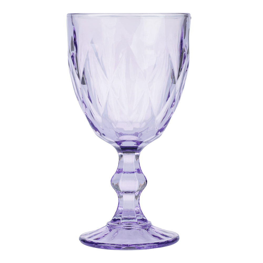 Набор бокалов для вина тм MILLIMI Ромб, 320мл, стекло, 3 шт, 3 цвета, арт.№ 878-712