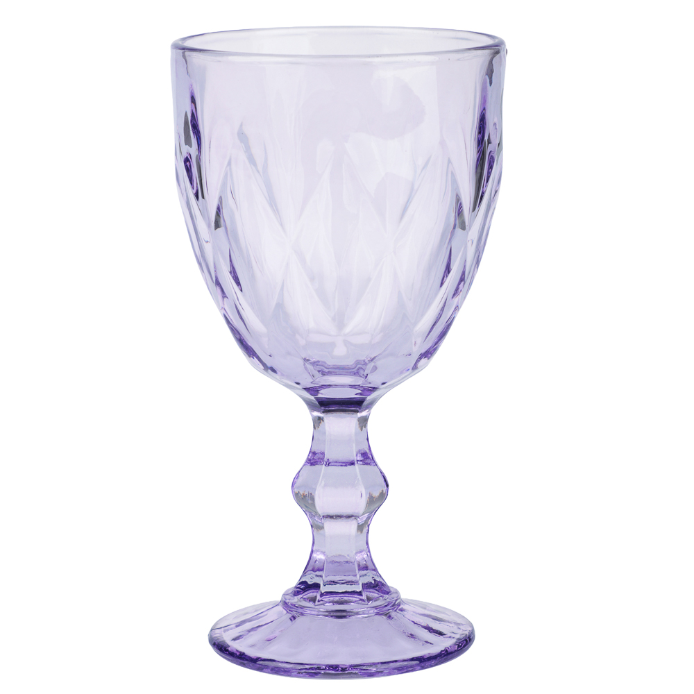 Набор бокалов для вина тм MILLIMI Ромб, 320мл, стекло, 3 шт, 3 цвета, арт.№ 878-712