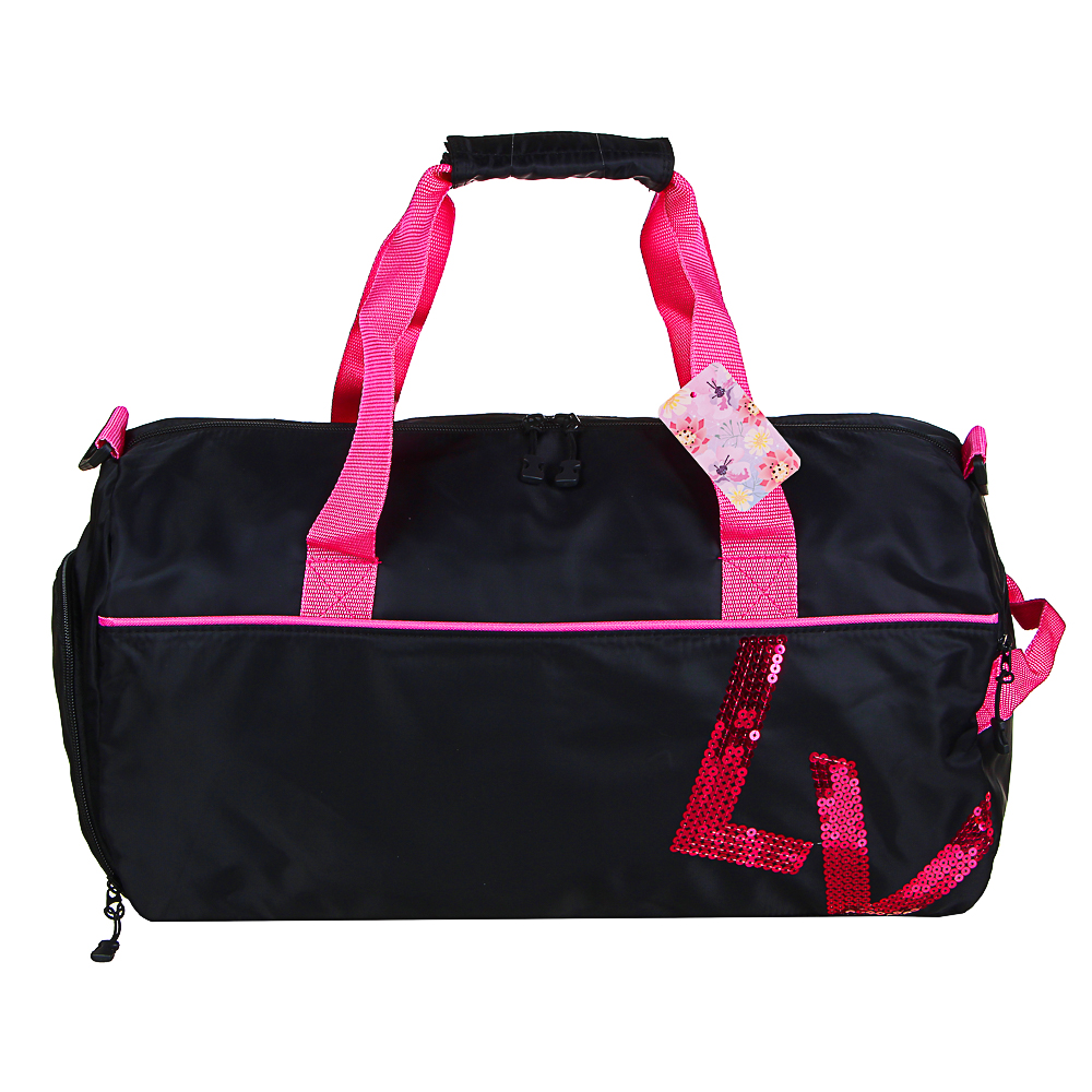 SILAPRO Сумка спортивная с отделом под обувь 47х23х25см, 600D, полиэстер, отдел под мокрую одежду, арт.№ R21-174