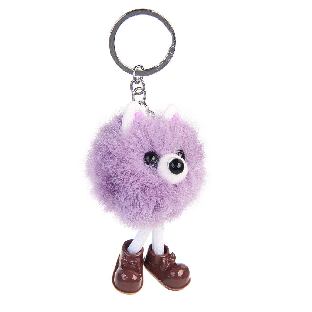 ИГРОЛЕНД Подвеска мягкая "Пушистик", до 10 см, полиэстер, искусственный мех, 3 вида, арт.№ 264-442