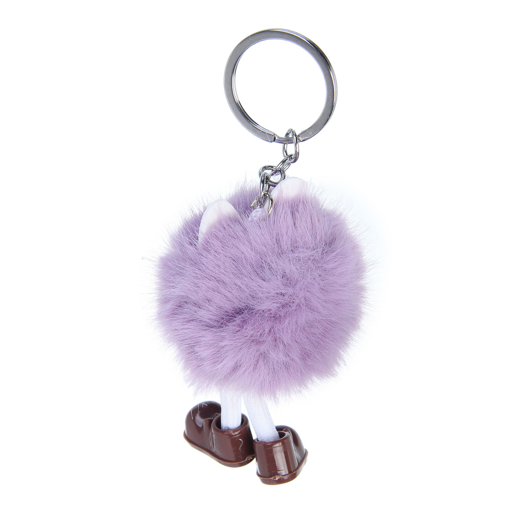 ИГРОЛЕНД Подвеска мягкая "Пушистик", до 10 см, полиэстер, искусственный мех, 3 вида, арт.№ 264-442