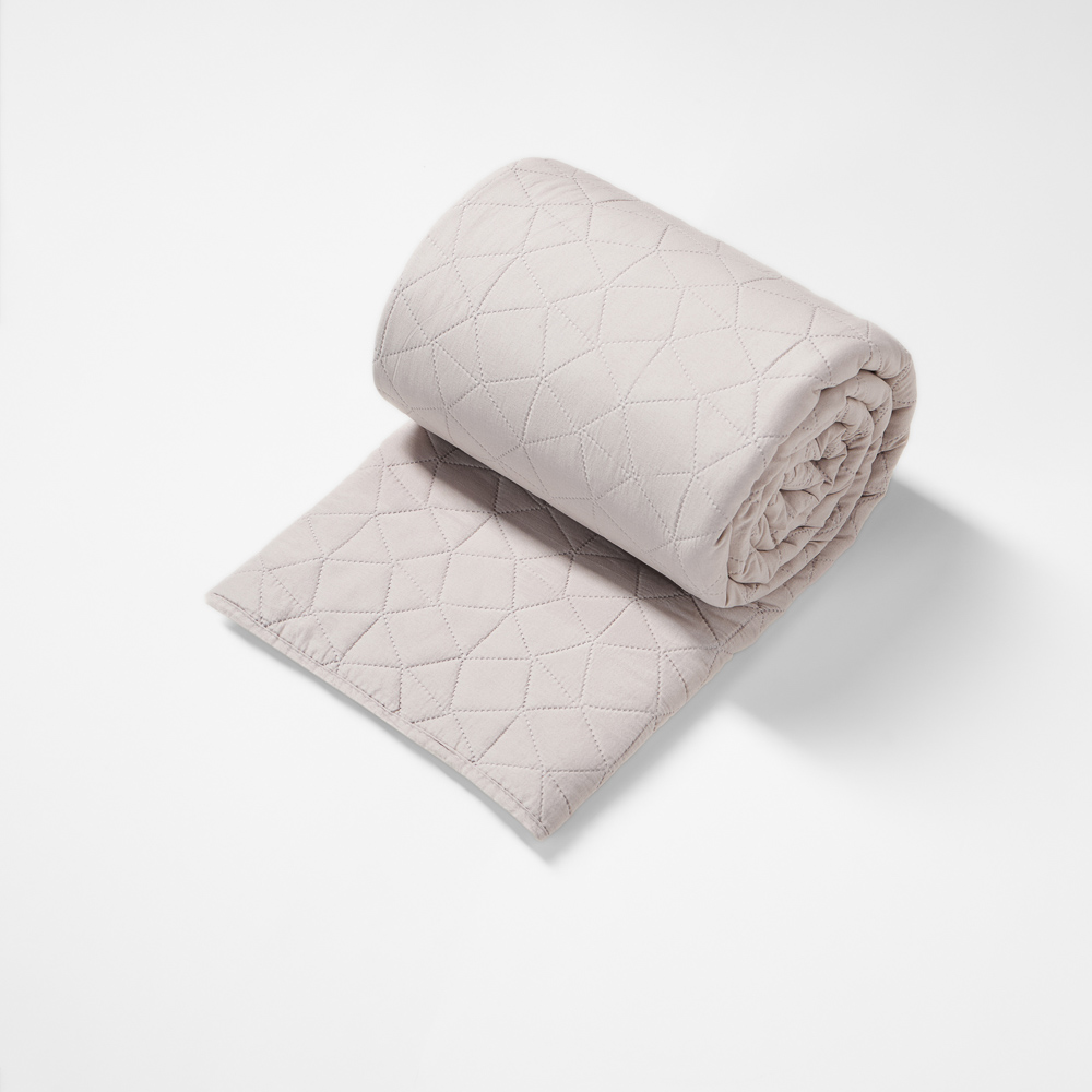 PROVANCE Хейзел Покрывало с эффектом вареного хлопка 220х240см, 100% полиэстер, бежевый, арт.№ 486-204