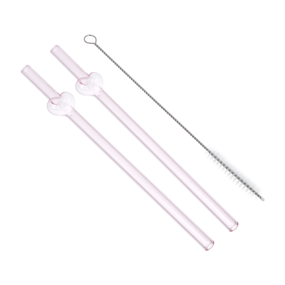 Набор трубочек тм Fntastic с щеточкой, 20 см, стекло, 2 шт, арт.№ 854-033