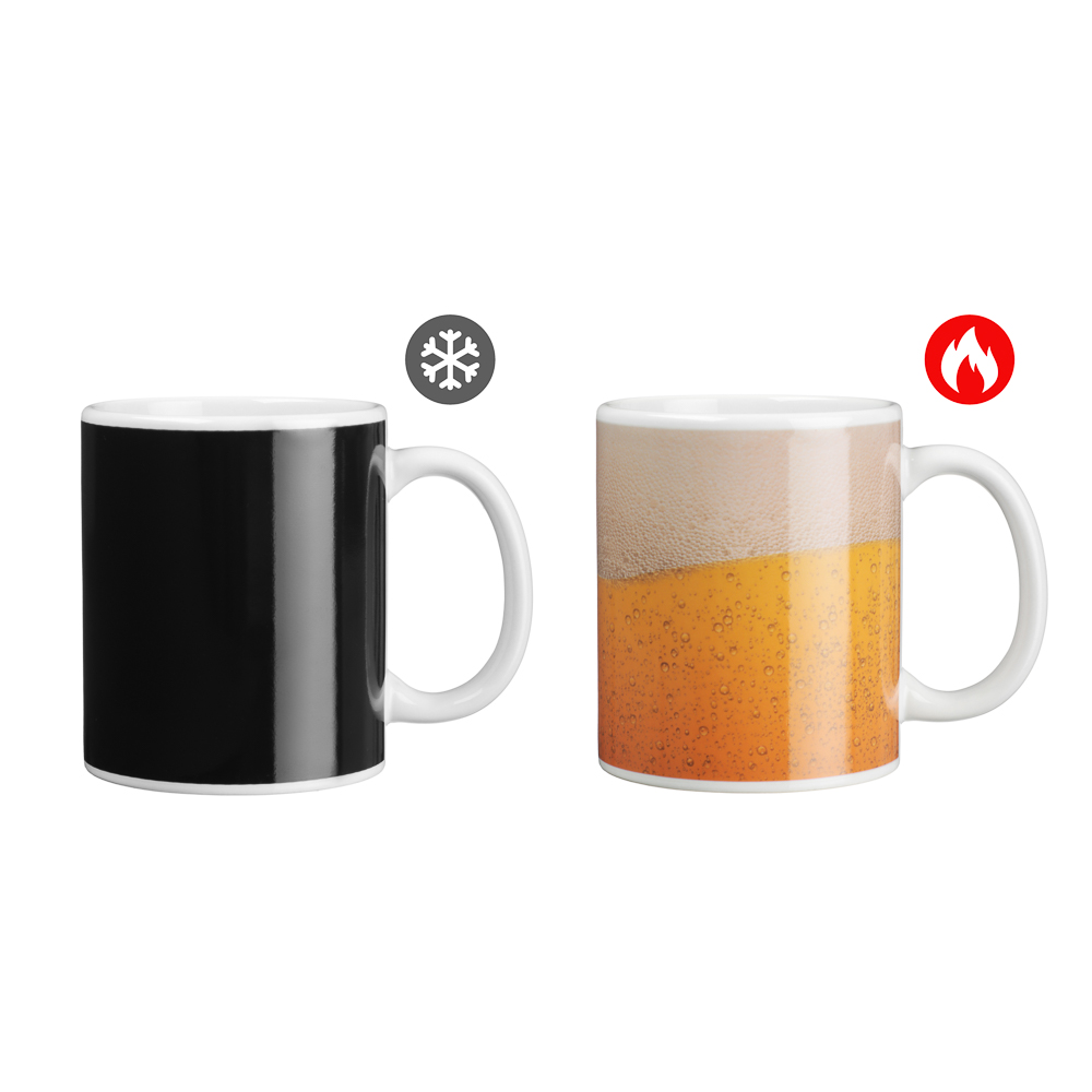 MILLIMI Пиво Кружка 350мл с терморисунком, керамика, арт.№ 806-253