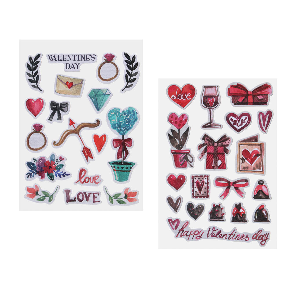 Fntastic Набор наклеек декоративных, 22x12,5 см, бумага, 6 дизайнов, арт.№ 503-014