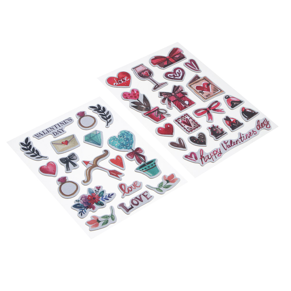 Fntastic Набор наклеек декоративных, 22x12,5 см, бумага, 6 дизайнов, арт.№ 503-014